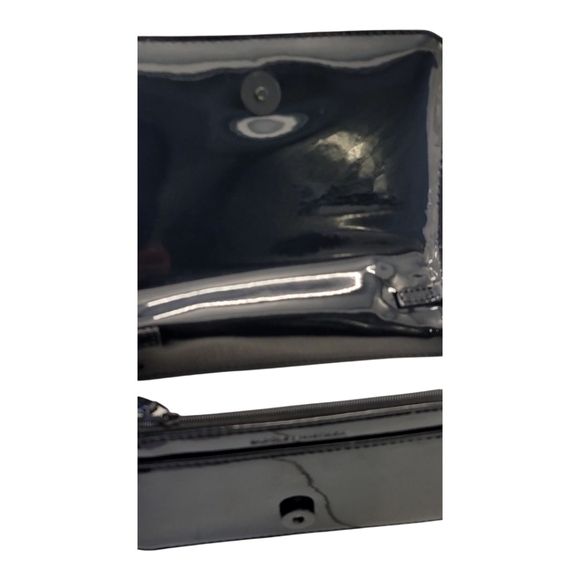 Badgley Mischka Grey Plaid Sequin WOOL Cross Body Purse NWT - Picture 6 of 12